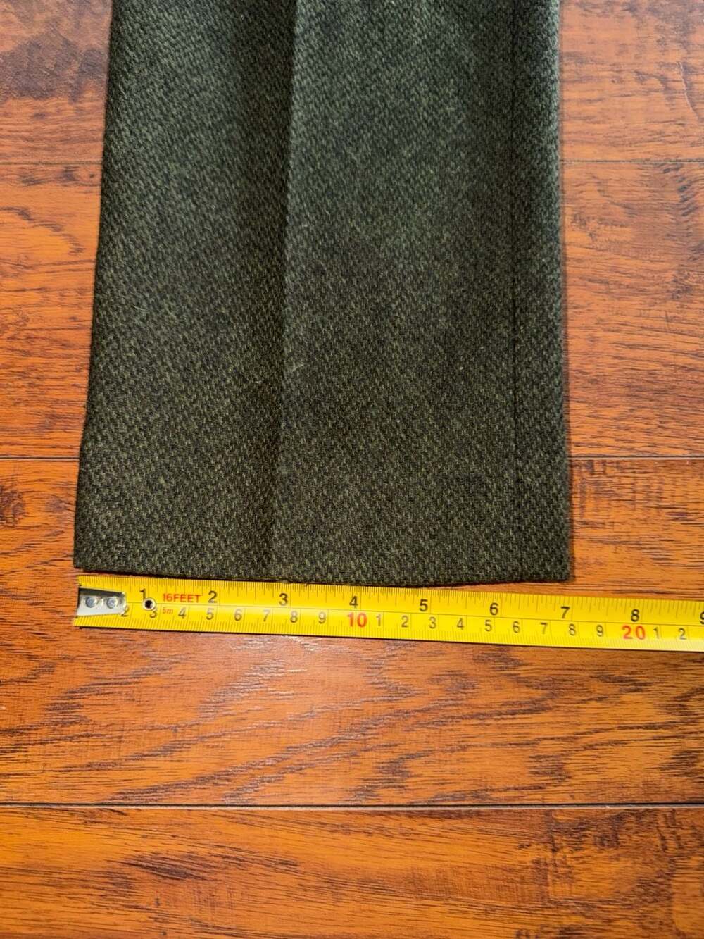 J.Crew Bowery Slim-fit Pant Size 33x32 Green Wool Blend - Picture 6 of 9